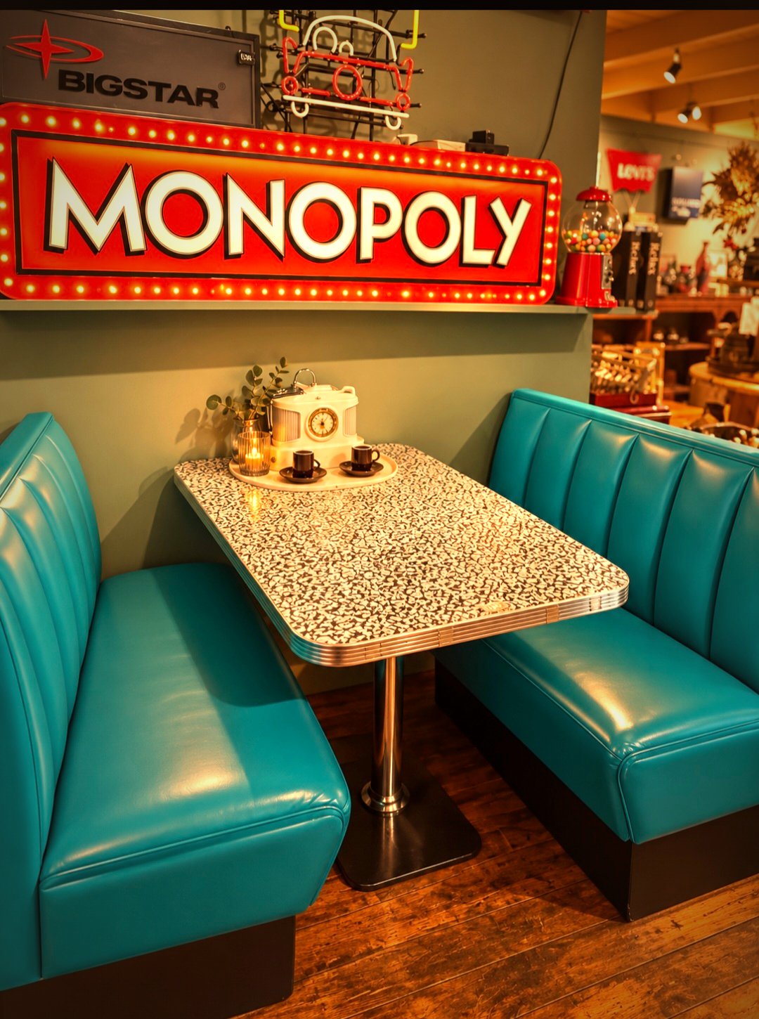 Amerikaans retro dinerzitje